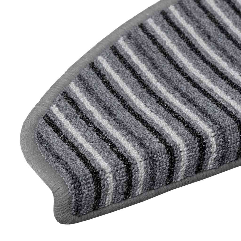 Tappetini per scale autoadesivi 15 pz 65 x 21 x 4 cm Non-Slip