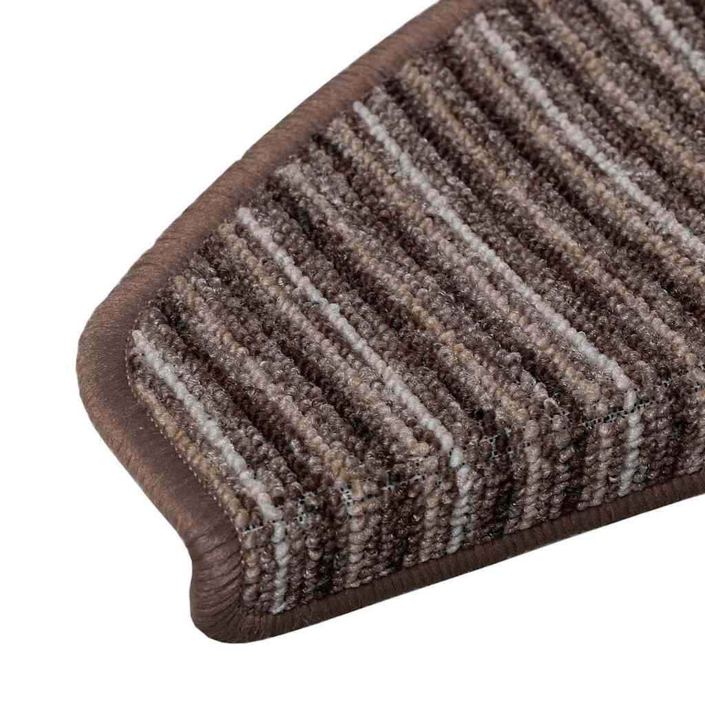 Tappetini per scale autoadesivi 15 pz 65 x 21 x 4 cm Non-Slip