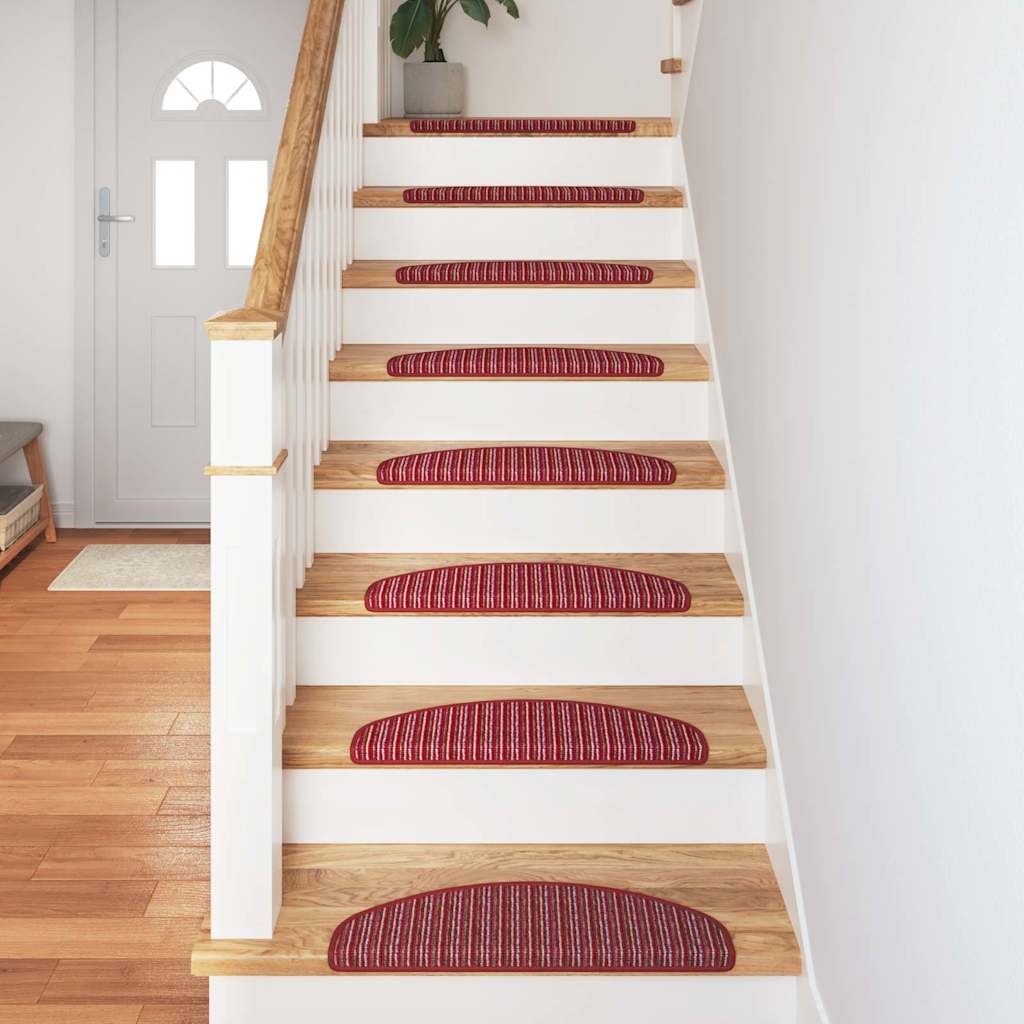 Tappetini per scale autoadesivi 15 pz 65 x 21 x 4 cm Non-Slip