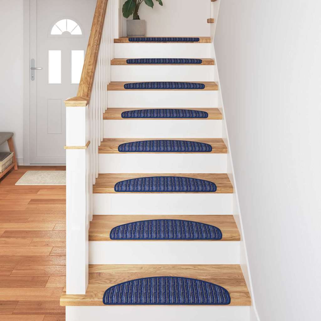 Tappetini per scale autoadesivi 15 pz 65 x 21 x 4 cm Non-Slip
