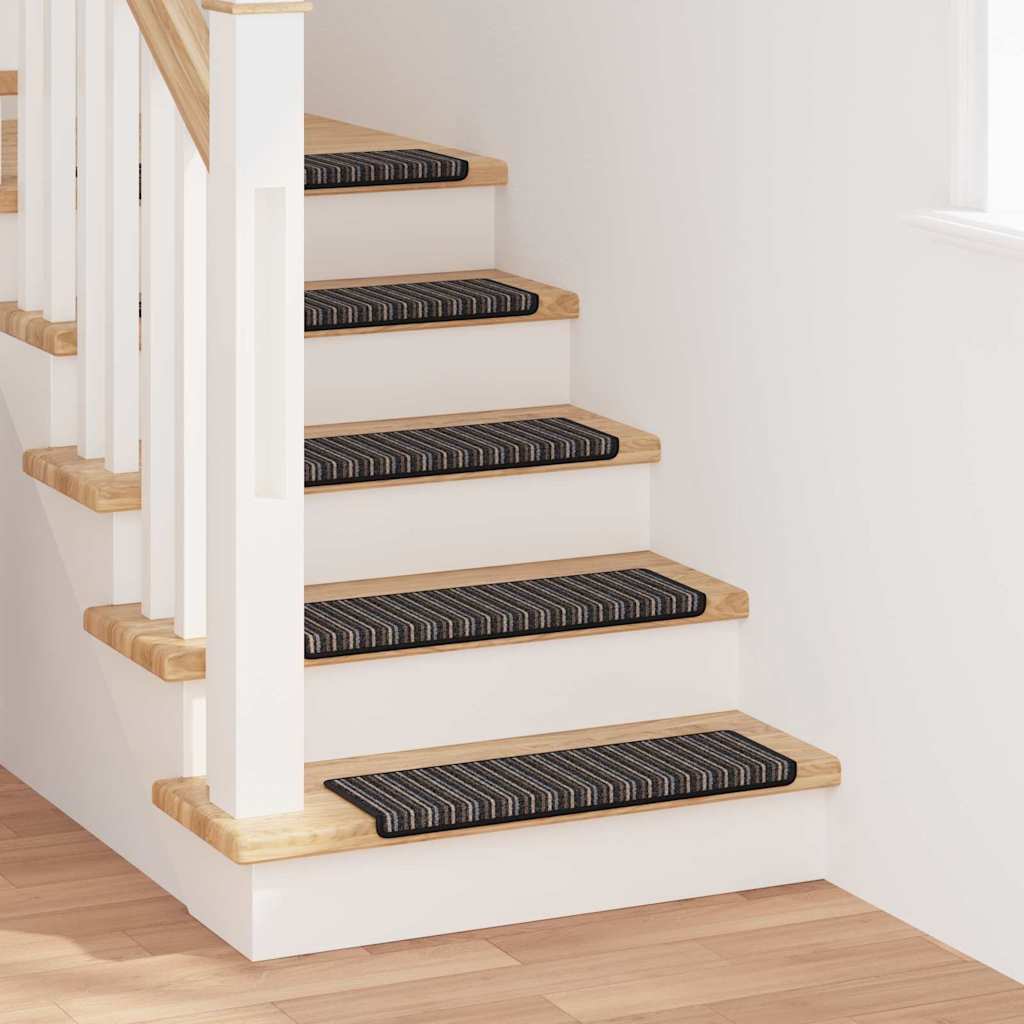 Tappetini per scale autoadesivi 15 pz 65 x 21 x 4 cm Non-Slip