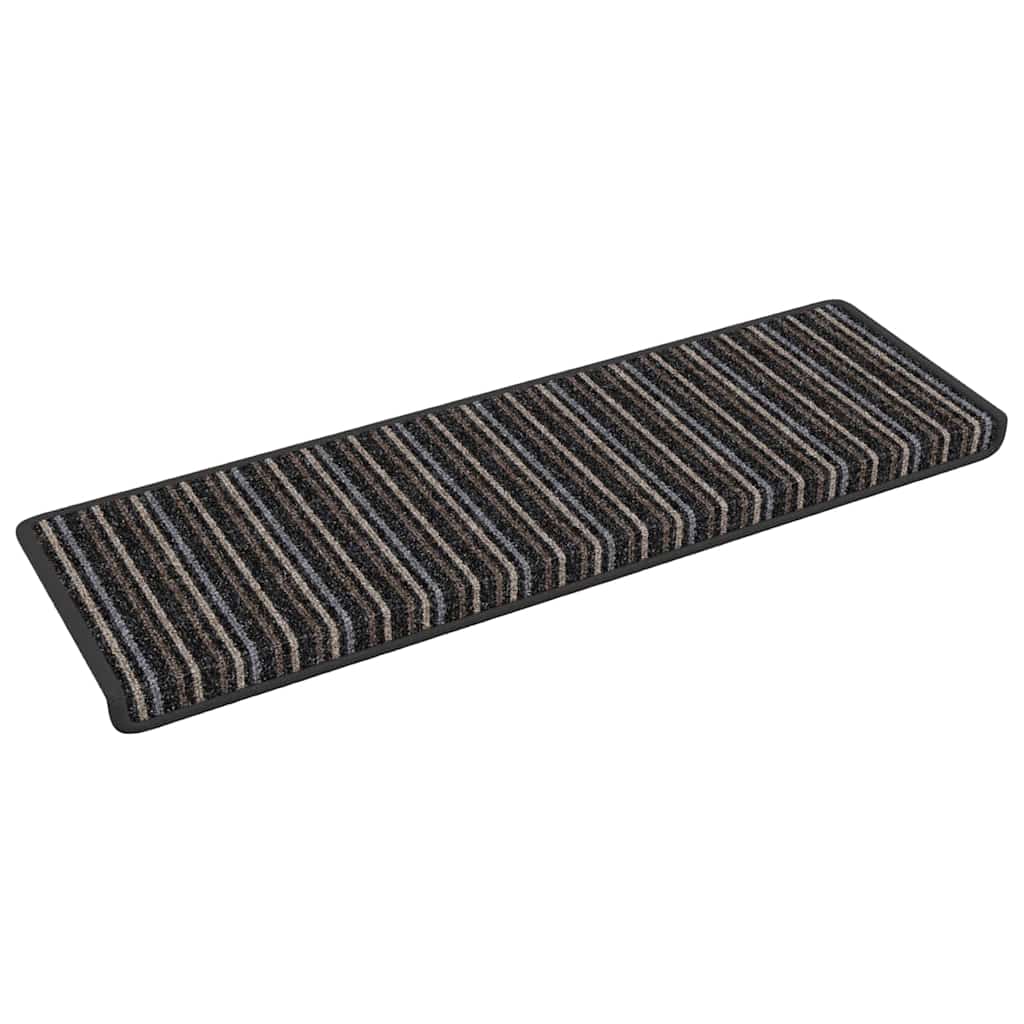 Tappetini per scale autoadesivi 15 pz 65 x 21 x 4 cm Non-Slip