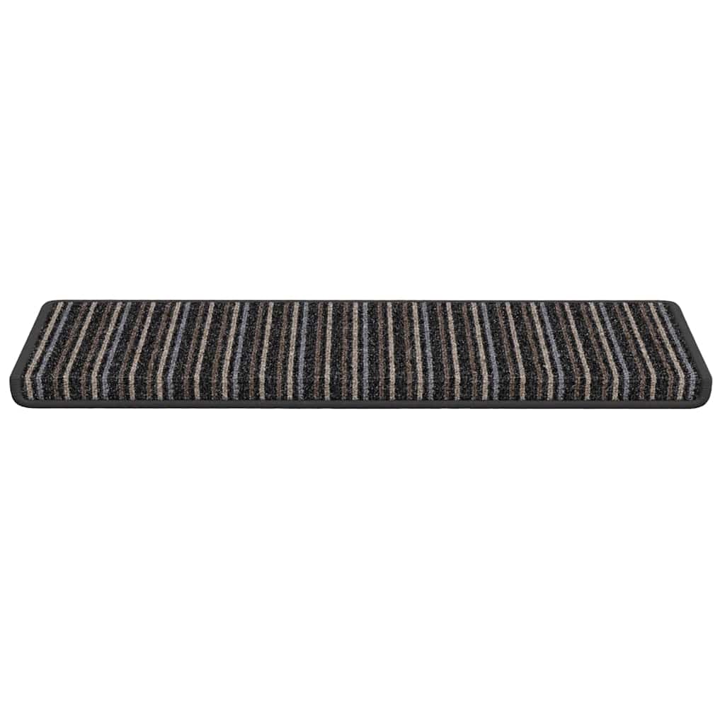 Tappetini per scale autoadesivi 15 pz 65 x 21 x 4 cm Non-Slip