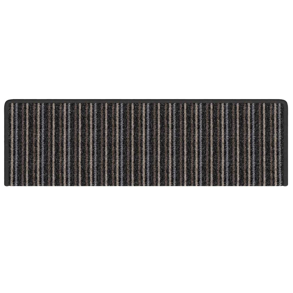 Tappetini per scale autoadesivi 15 pz 65 x 21 x 4 cm Non-Slip