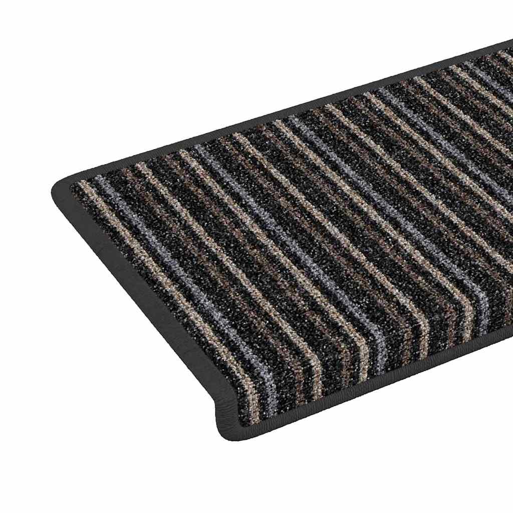 Tappetini per scale autoadesivi 15 pz 65 x 21 x 4 cm Non-Slip