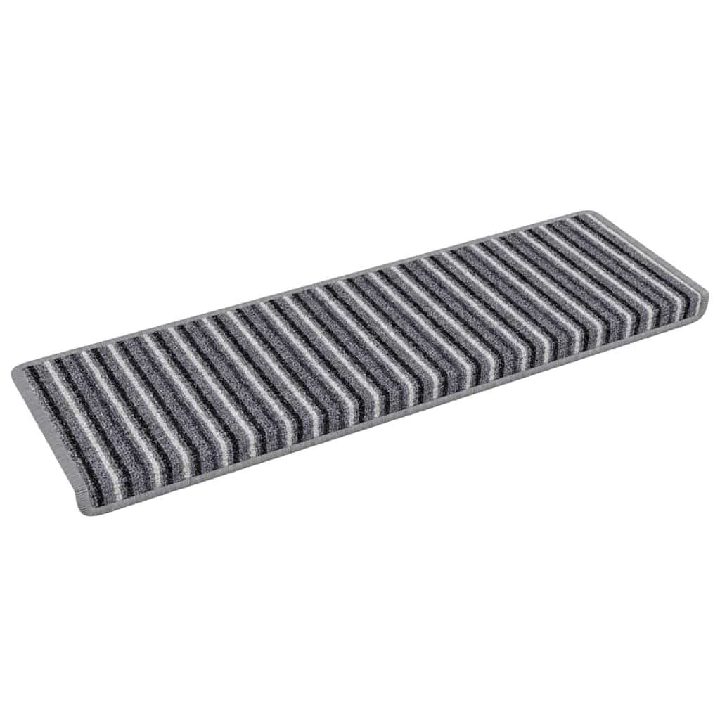 Tappetini per scale autoadesivi 15 pz 65 x 21 x 4 cm Non-Slip