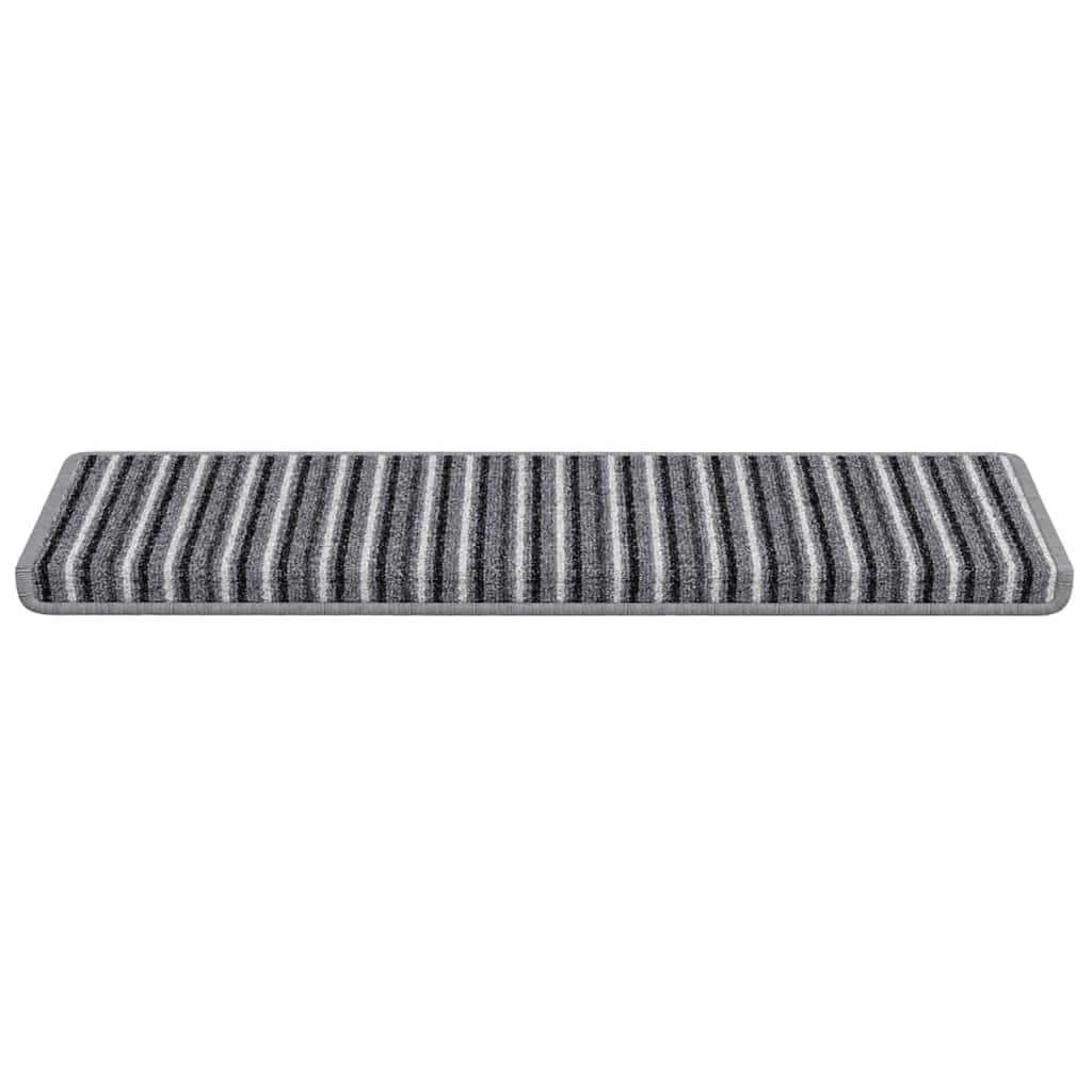 Tappetini per scale autoadesivi 15 pz 65 x 21 x 4 cm Non-Slip