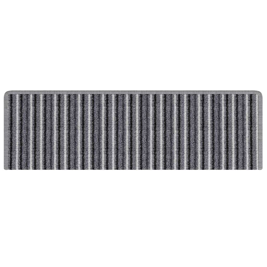 Tappetini per scale autoadesivi 15 pz 65 x 21 x 4 cm Non-Slip