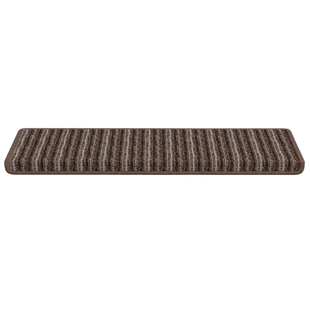 Tappetini per scale autoadesivi 15 pz 65 x 21 x 4 cm Non-Slip