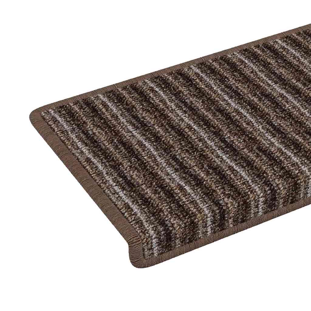 Tappetini per scale autoadesivi 15 pz 65 x 21 x 4 cm Non-Slip