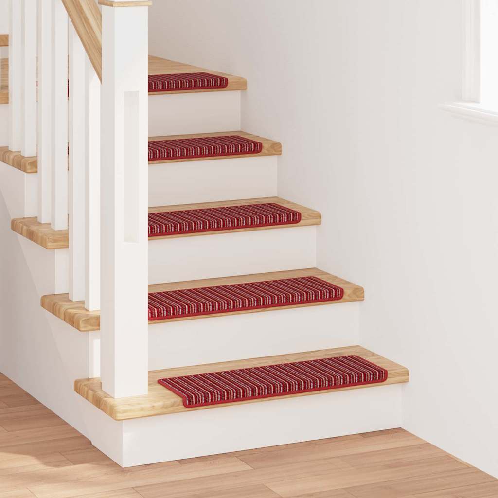Tappetini per scale autoadesivi 15 pz 65 x 21 x 4 cm Non-Slip