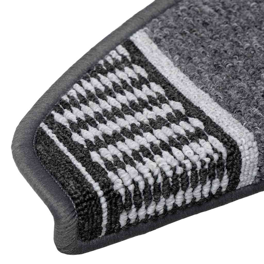 Tappetini per scale autoadesivi 15 pz 65 x 21 x 4 cm Non-Slip