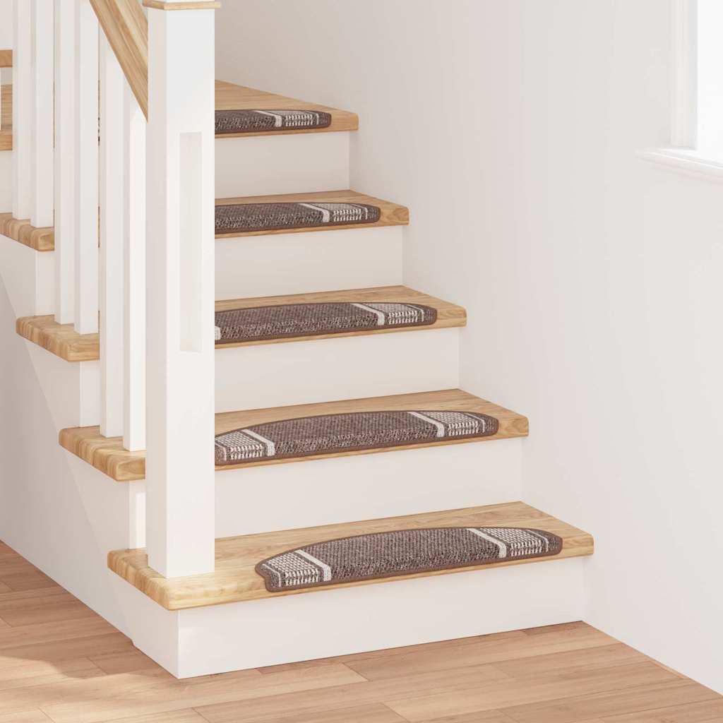 Tappetini per scale autoadesivi 15 pz 65 x 21 x 4 cm Non-Slip