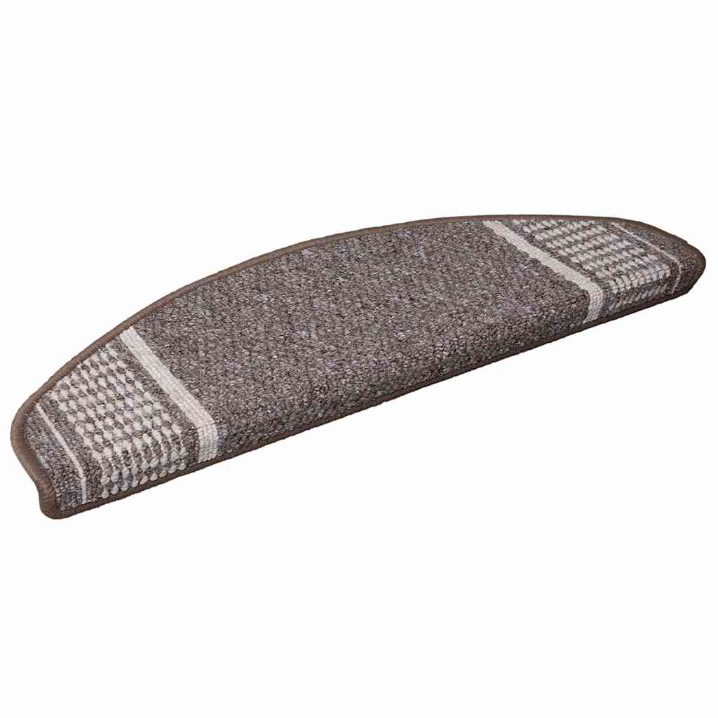 Tappetini per scale autoadesivi 15 pz 65 x 21 x 4 cm Non-Slip