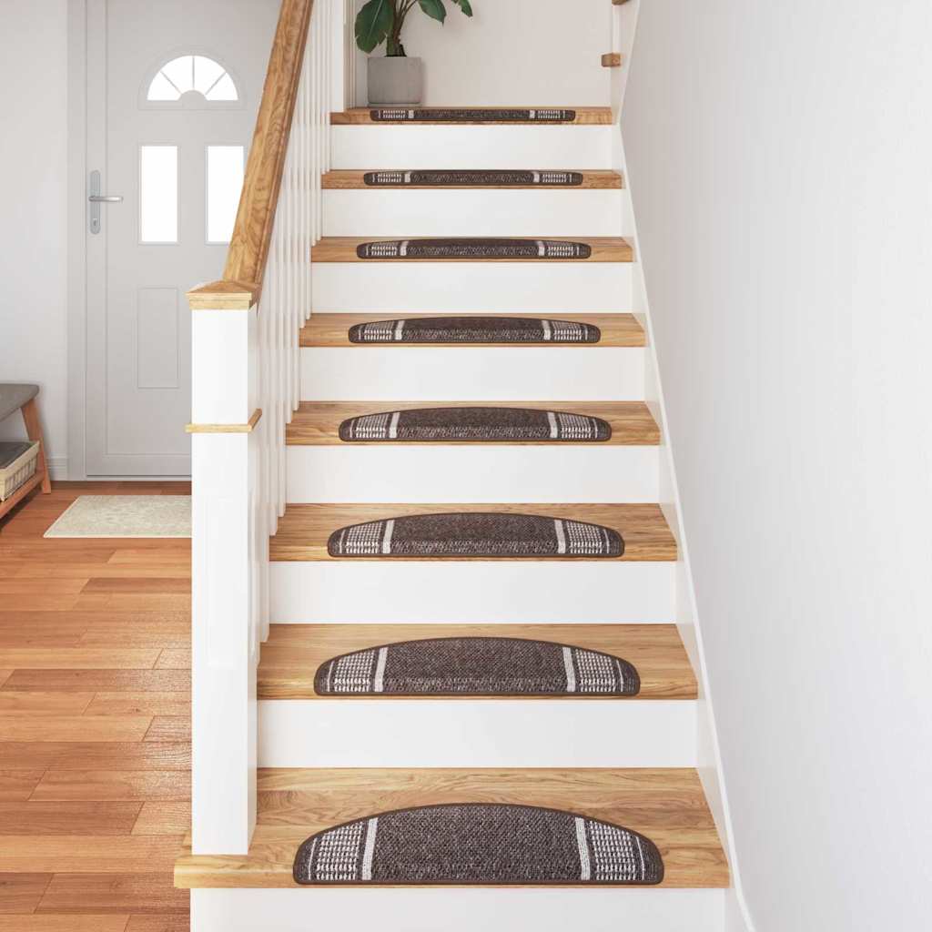 Tappetini per scale autoadesivi 15 pz 65 x 21 x 4 cm Non-Slip