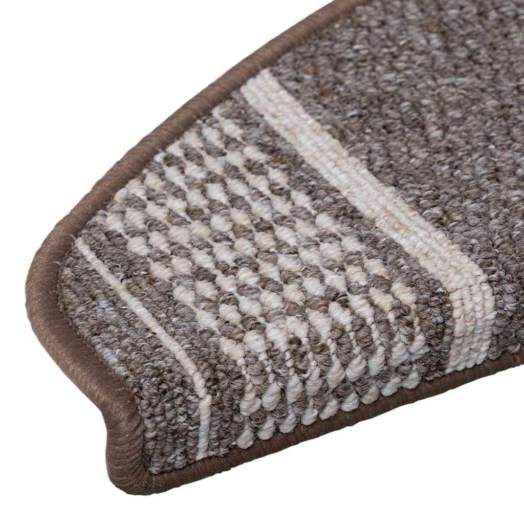 Tappetini per scale autoadesivi 15 pz 65 x 21 x 4 cm Non-Slip