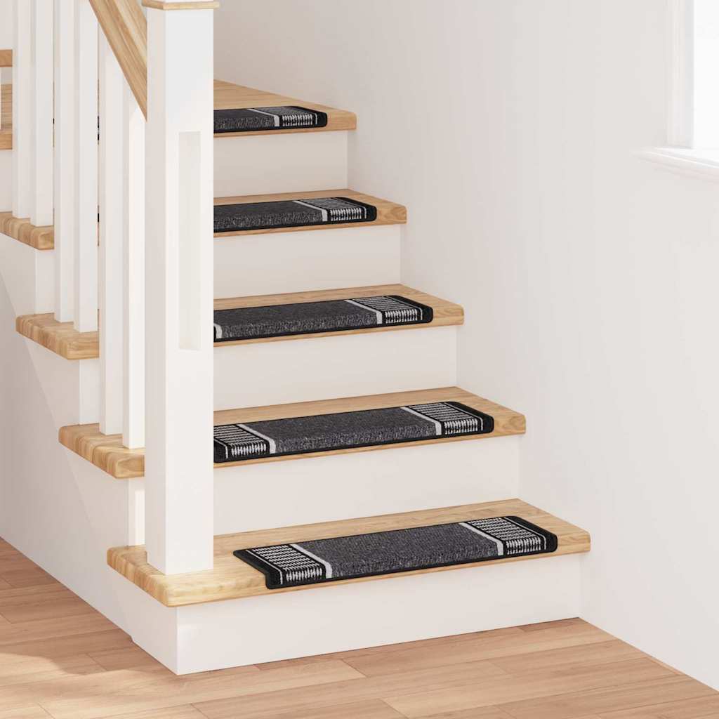 Tappetini per scale autoadesivi 15 pz 65 x 21 x 4 cm Non-Slip