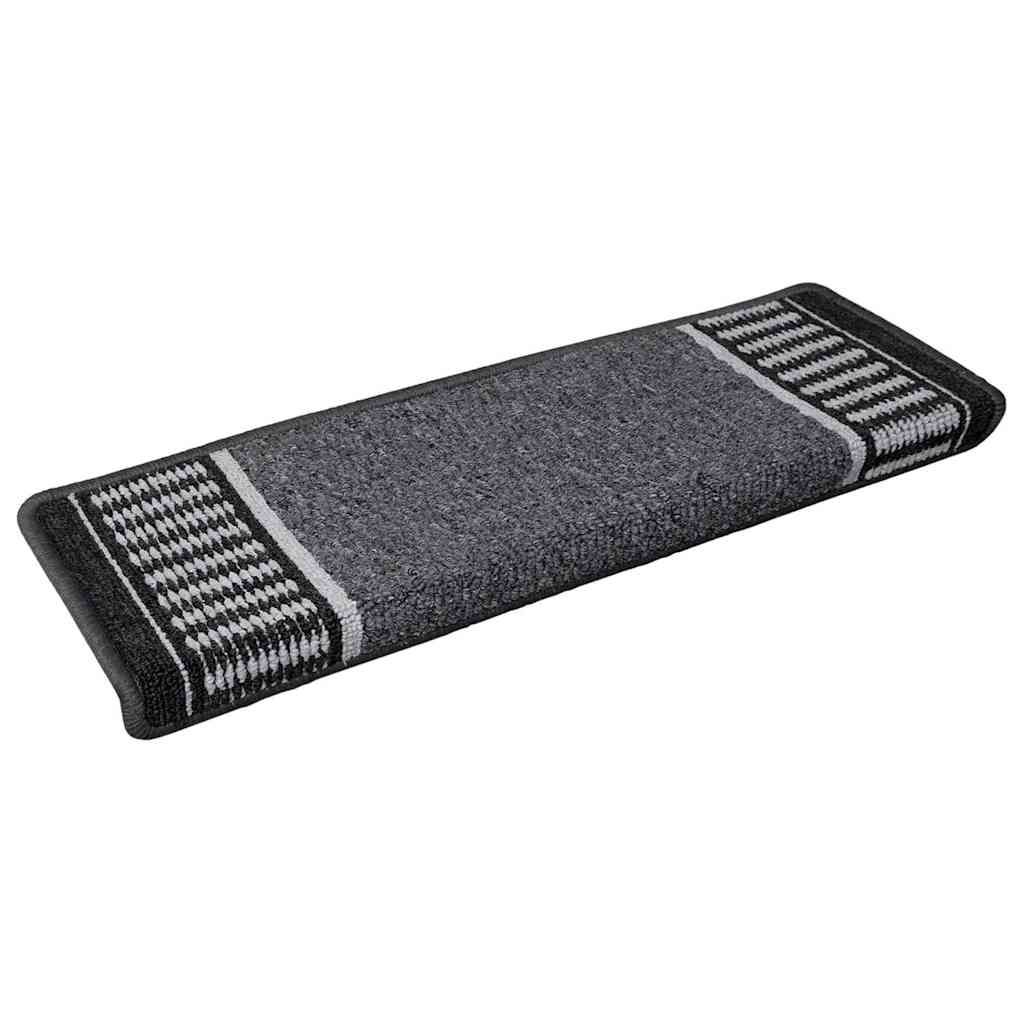 Tappetini per scale autoadesivi 15 pz 65 x 21 x 4 cm Non-Slip