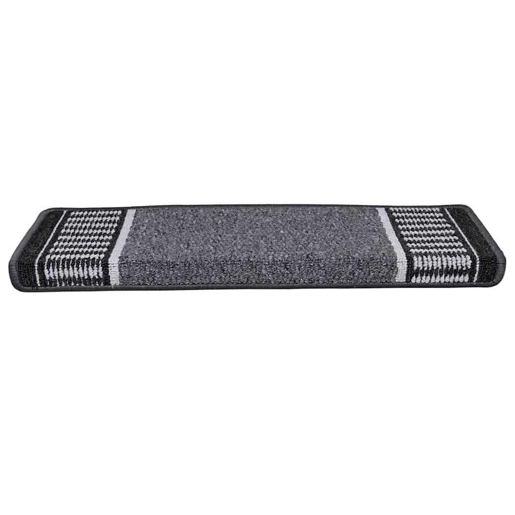 Tappetini per scale autoadesivi 15 pz 65 x 21 x 4 cm Non-Slip