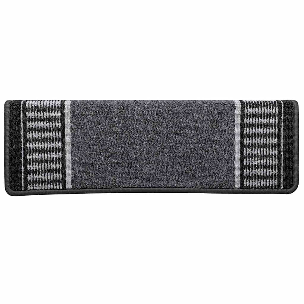Tappetini per scale autoadesivi 15 pz 65 x 21 x 4 cm Non-Slip