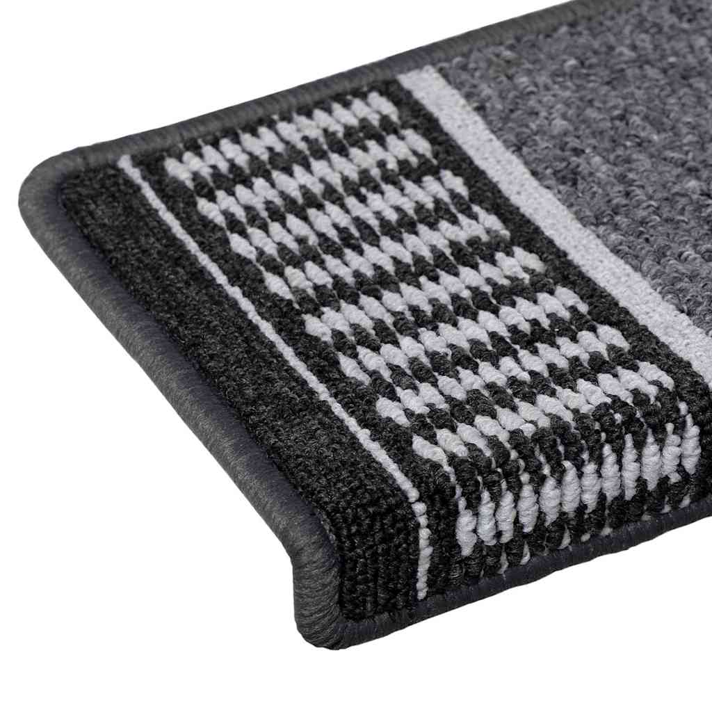 Tappetini per scale autoadesivi 15 pz 65 x 21 x 4 cm Non-Slip