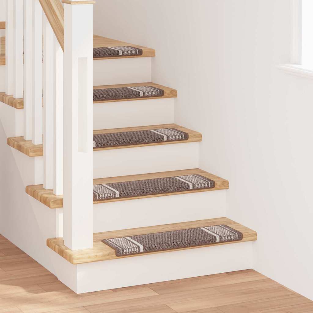 Tappetini per scale autoadesivi 15 pz 65 x 21 x 4 cm Non-Slip