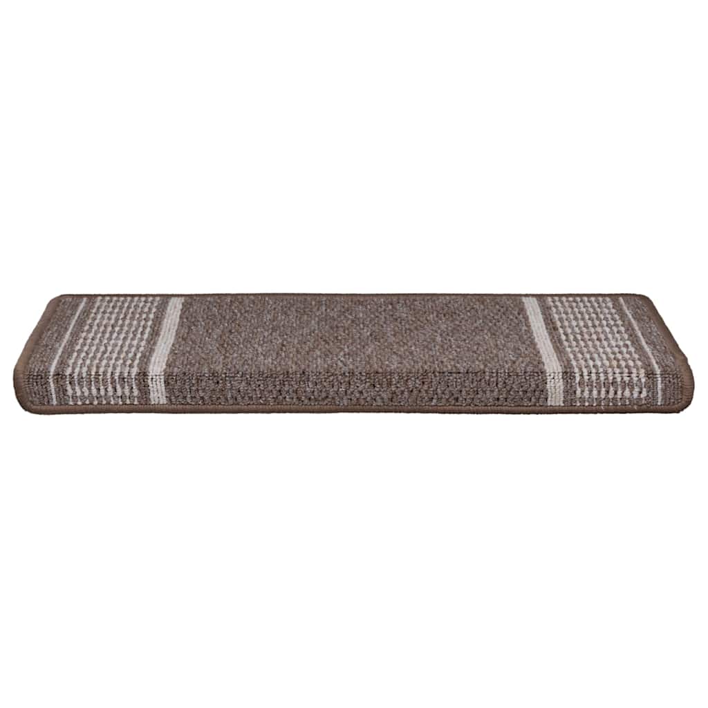 Tappetini per scale autoadesivi 15 pz 65 x 21 x 4 cm Non-Slip