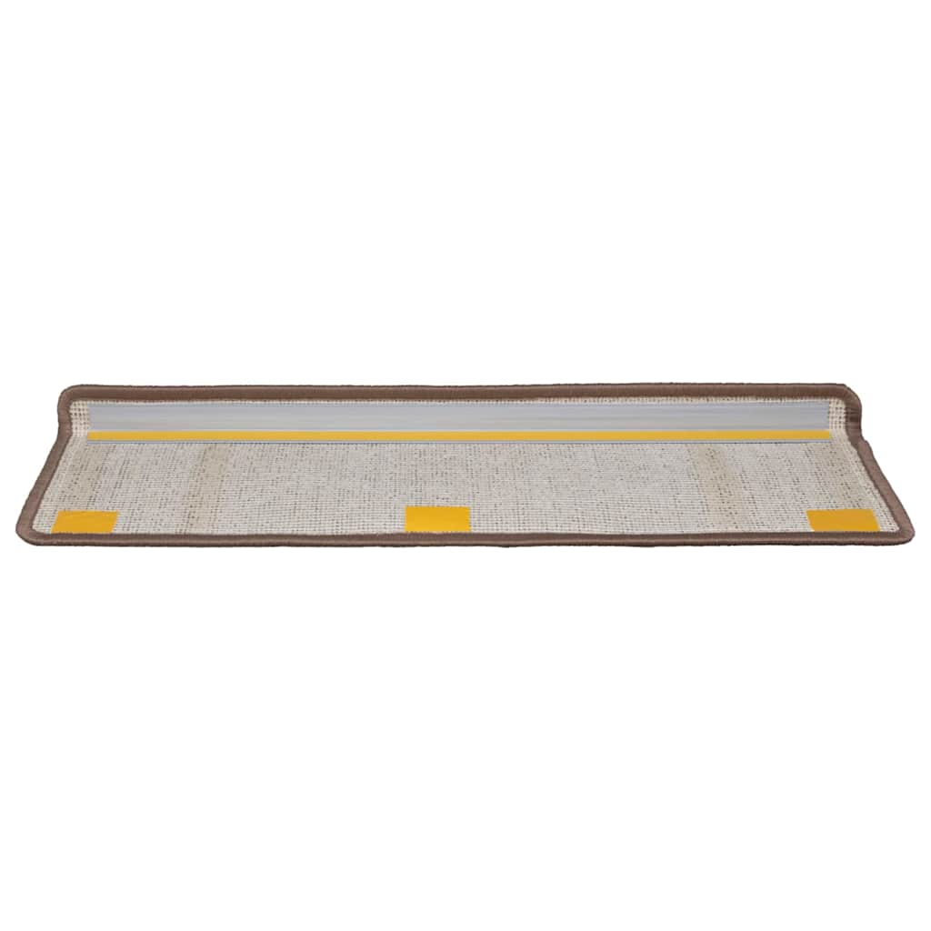 Tappetini per scale autoadesivi 15 pz 65 x 21 x 4 cm Non-Slip