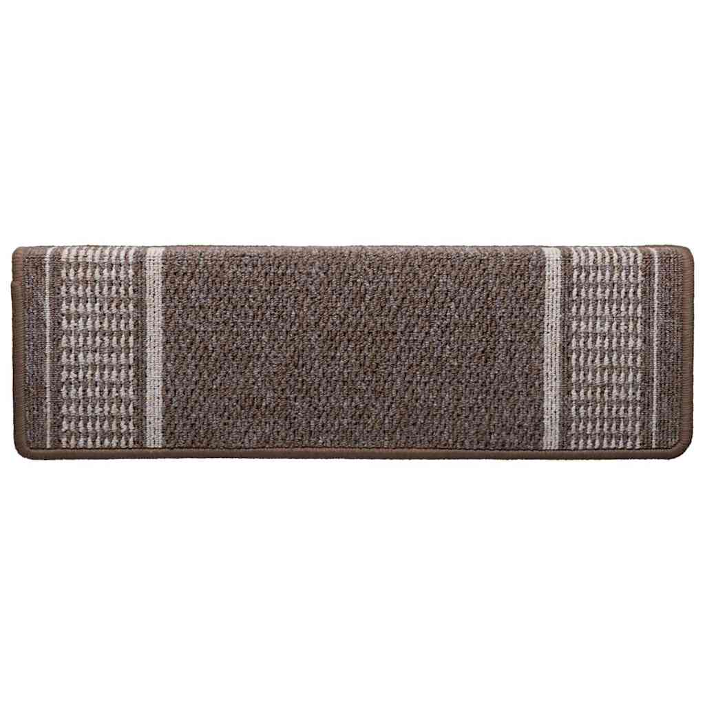 Tappetini per scale autoadesivi 15 pz 65 x 21 x 4 cm Non-Slip
