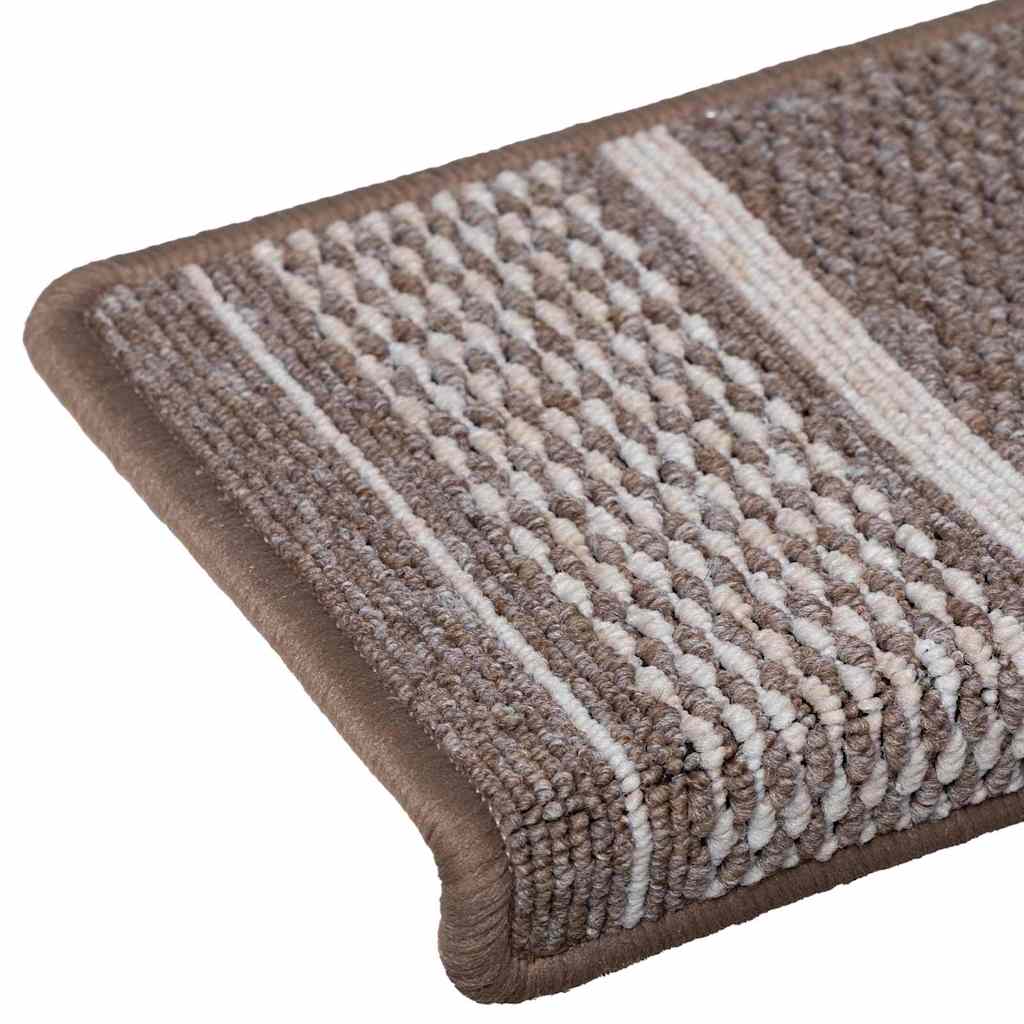 Tappetini per scale autoadesivi 15 pz 65 x 21 x 4 cm Non-Slip