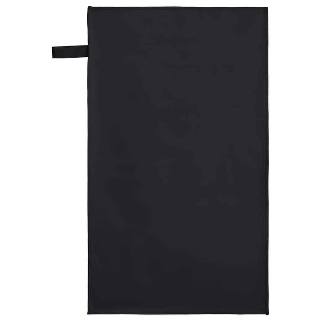 Asciugamani Sportivi 2 pz Nero 50 x 30 cm