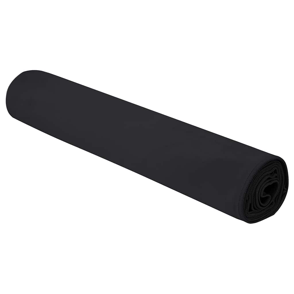Asciugamani Sportivi 2 pz Nero 180 x 90 cm