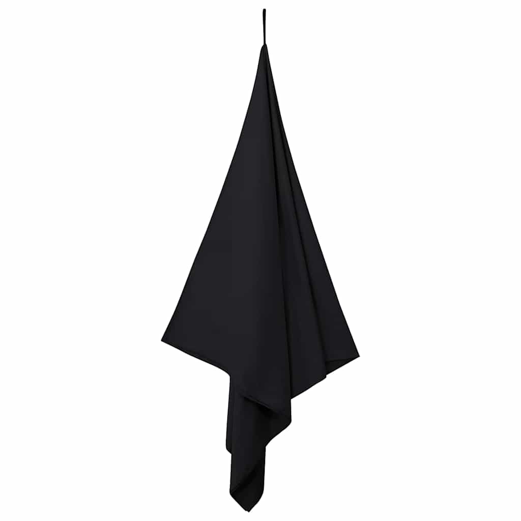 Asciugamani Sportivi 2 pz Nero 180 x 90 cm