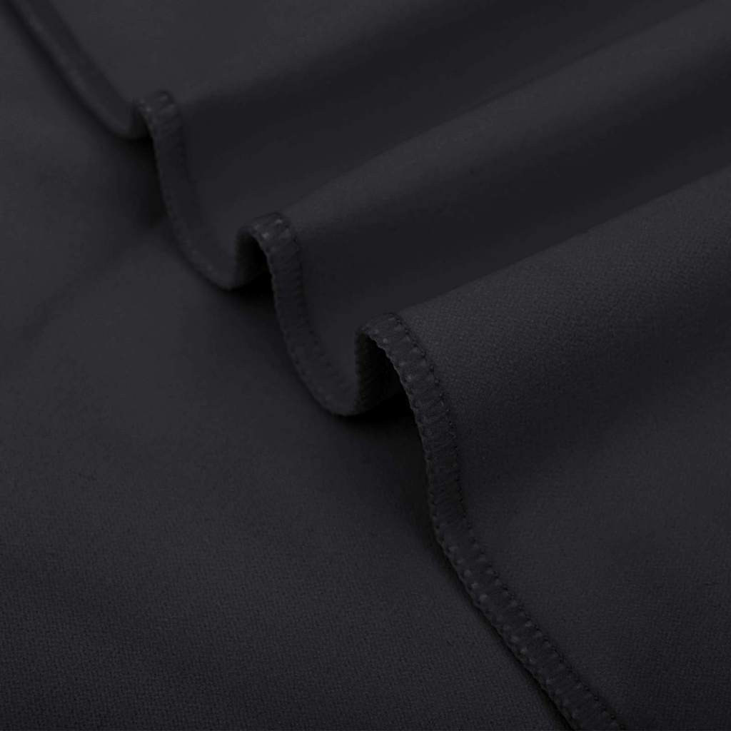 Asciugamani Sportivi 2 pz Nero 180 x 90 cm