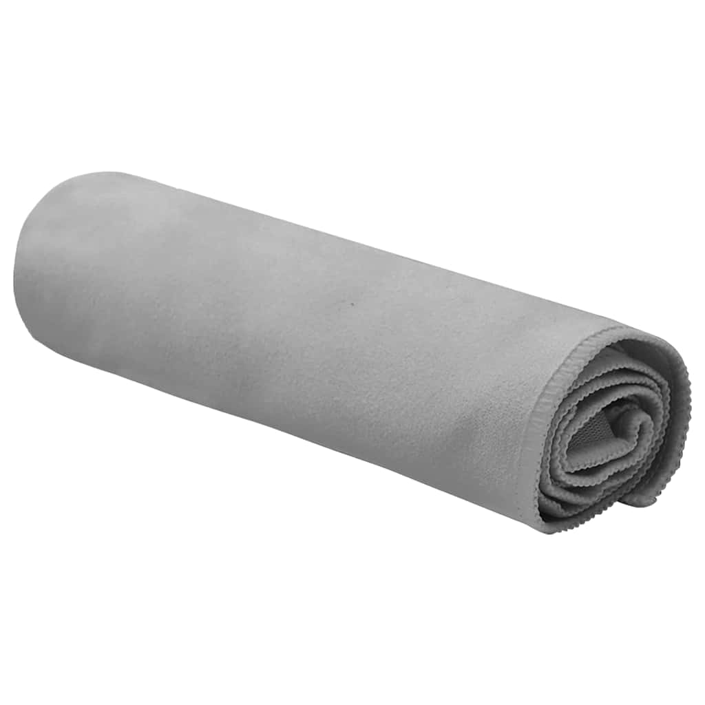 Asciugamani Sportivi 2 pz Grigio scuro 50 x 30 cm