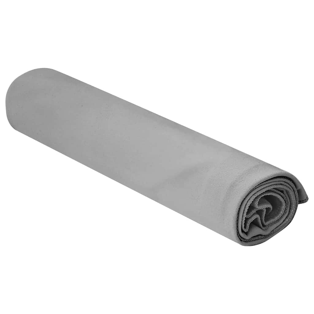 Asciugamani Sportivi 2 pz Grigio scuro 100 x 50 cm