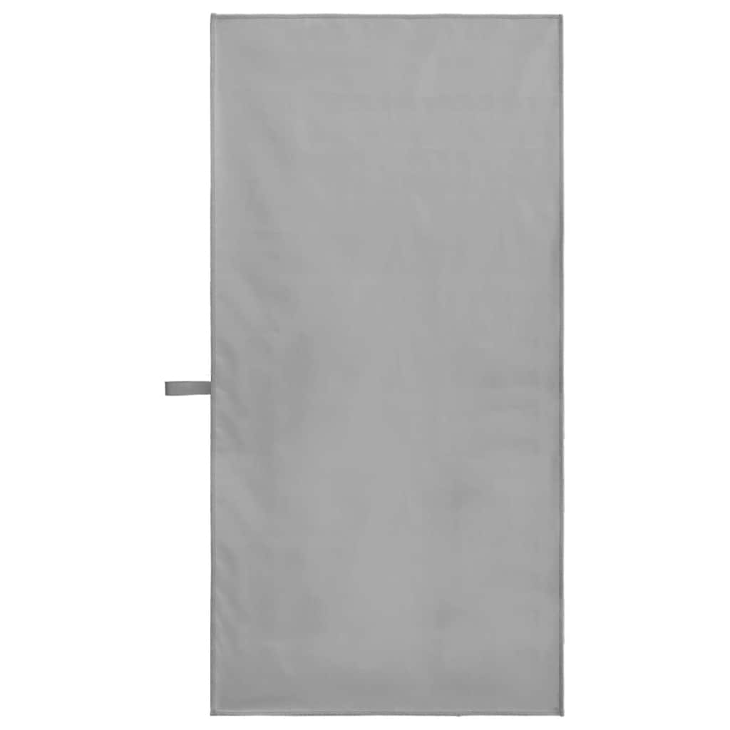 Asciugamani Sportivi 2 pz Grigio scuro 100 x 50 cm