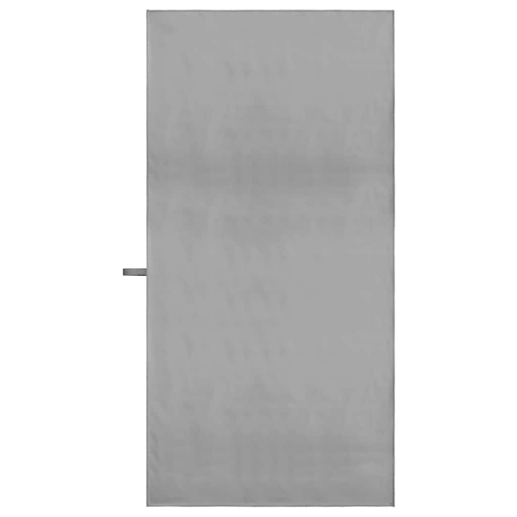 Asciugamani Sportivi 2 pz Grigio scuro 140 x 70 cm