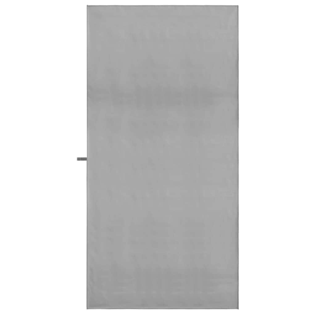 Asciugamani Sportivi 2 pz Grigio scuro 90 x 180 cm