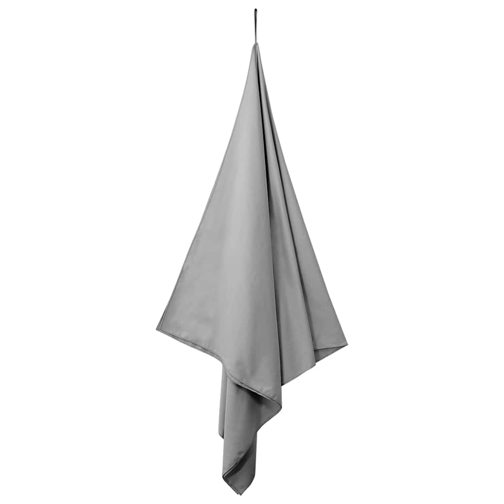 Asciugamani Sportivi 2 pz Grigio scuro 200 x 100 cm