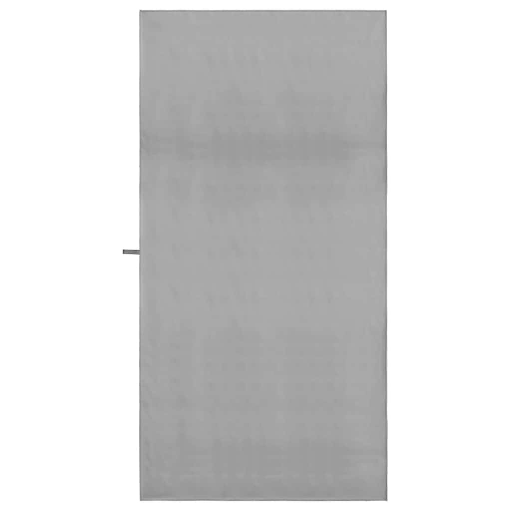 Asciugamani Sportivi 2 pz Grigio scuro 200 x 100 cm
