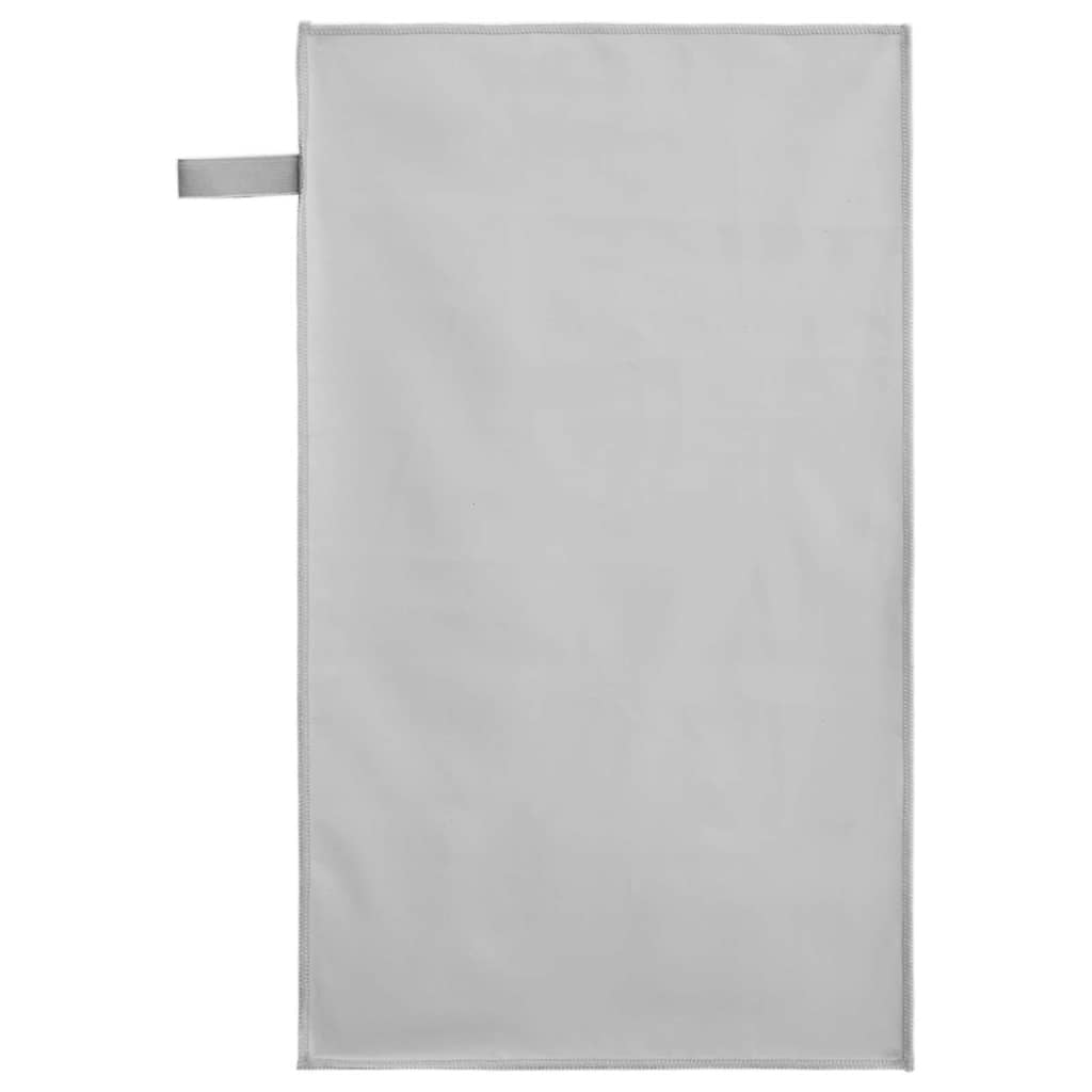 Asciugamani Sportivi 2 pz Grigio 50 x 30 cm