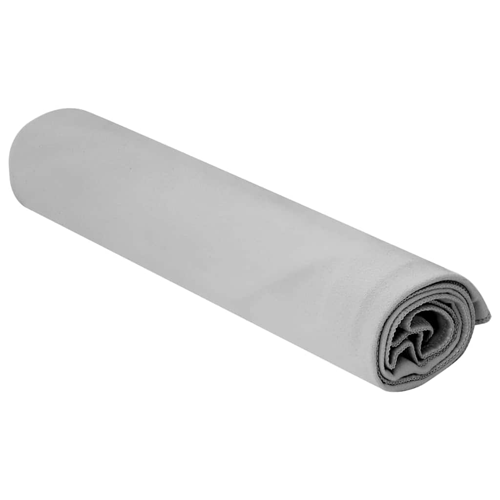 Asciugamani Sportivi 2 pz Grigio 100 x 50 cm
