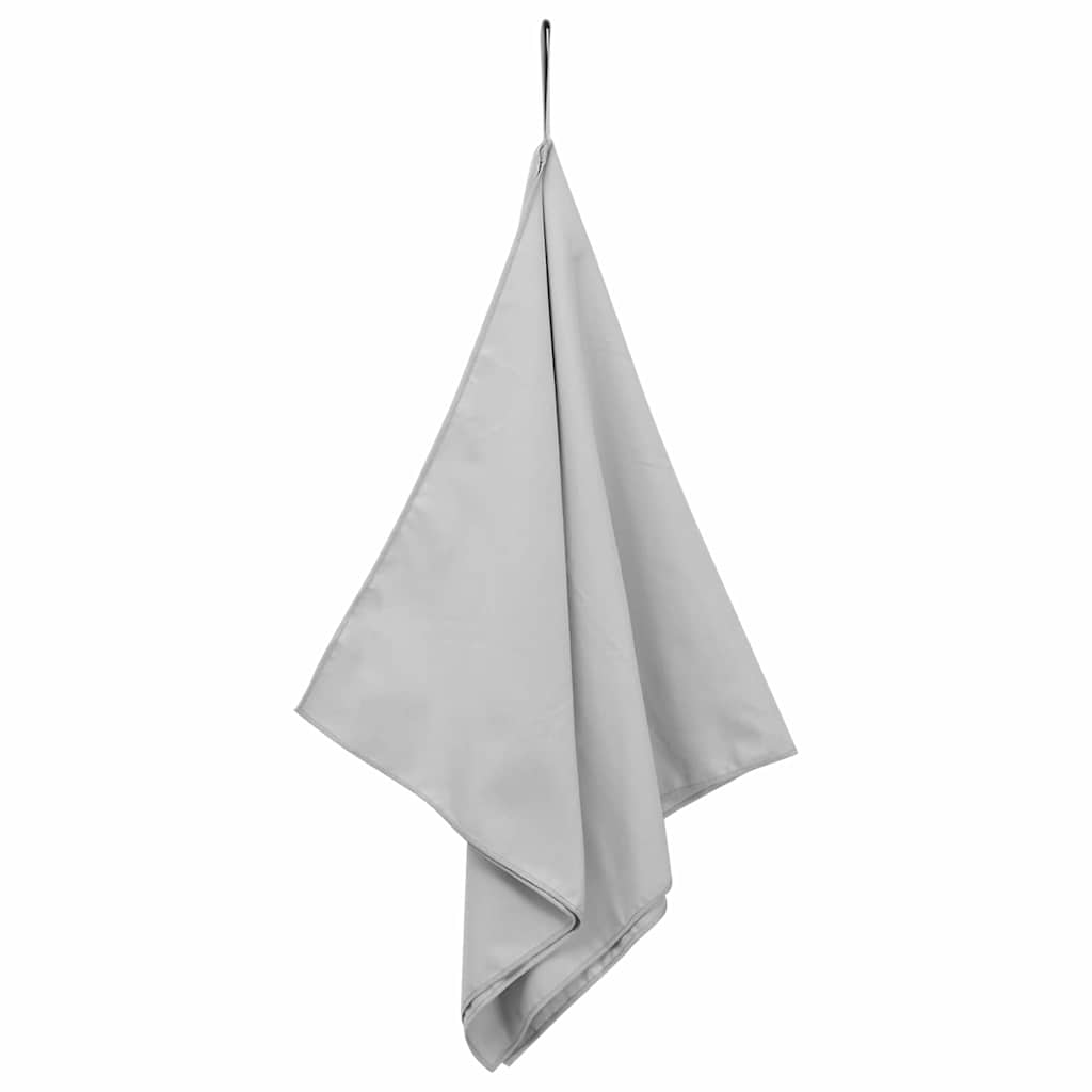 Asciugamani Sportivi 2 pz Grigio 100 x 50 cm