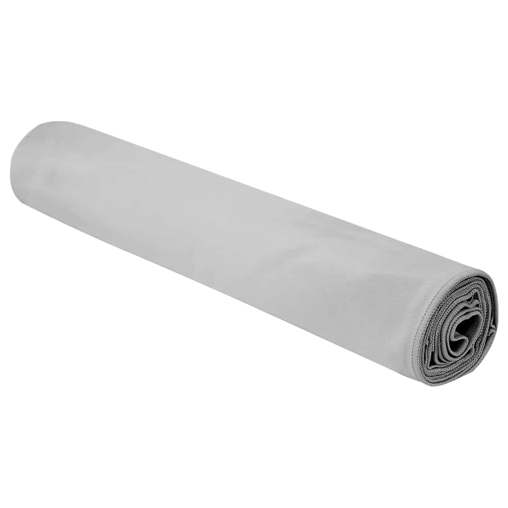Asciugamani Sportivi 2 pz Grigio 180 x 90 cm