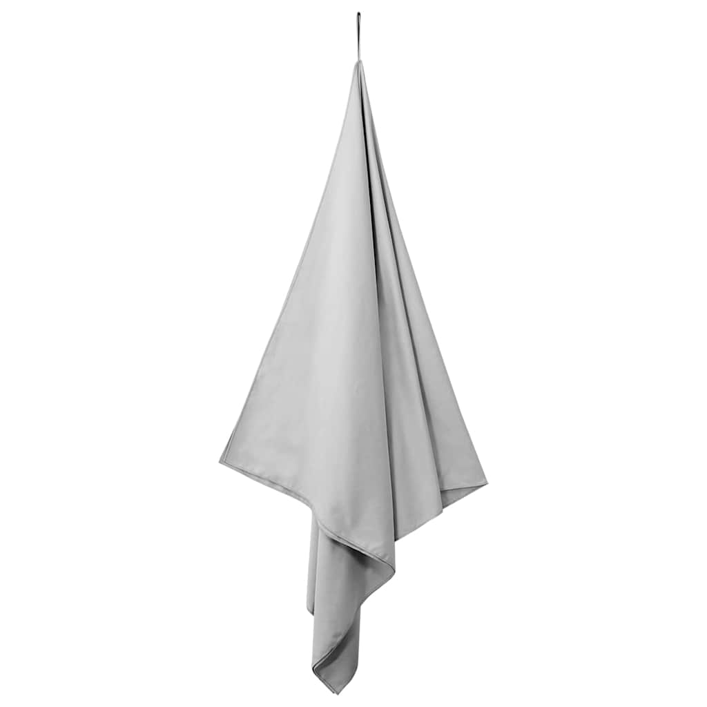 Asciugamani Sportivi 2 pz Grigio 180 x 90 cm