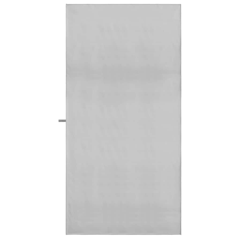 Asciugamani Sportivi 2 pz Grigio 180 x 90 cm