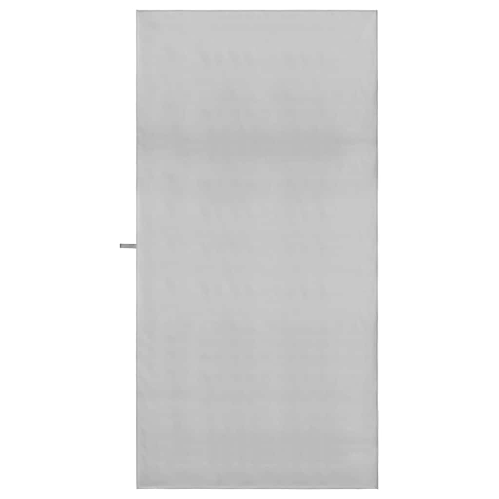 Asciugamani Sportivi 2 pz Grigio 200 x 100 cm