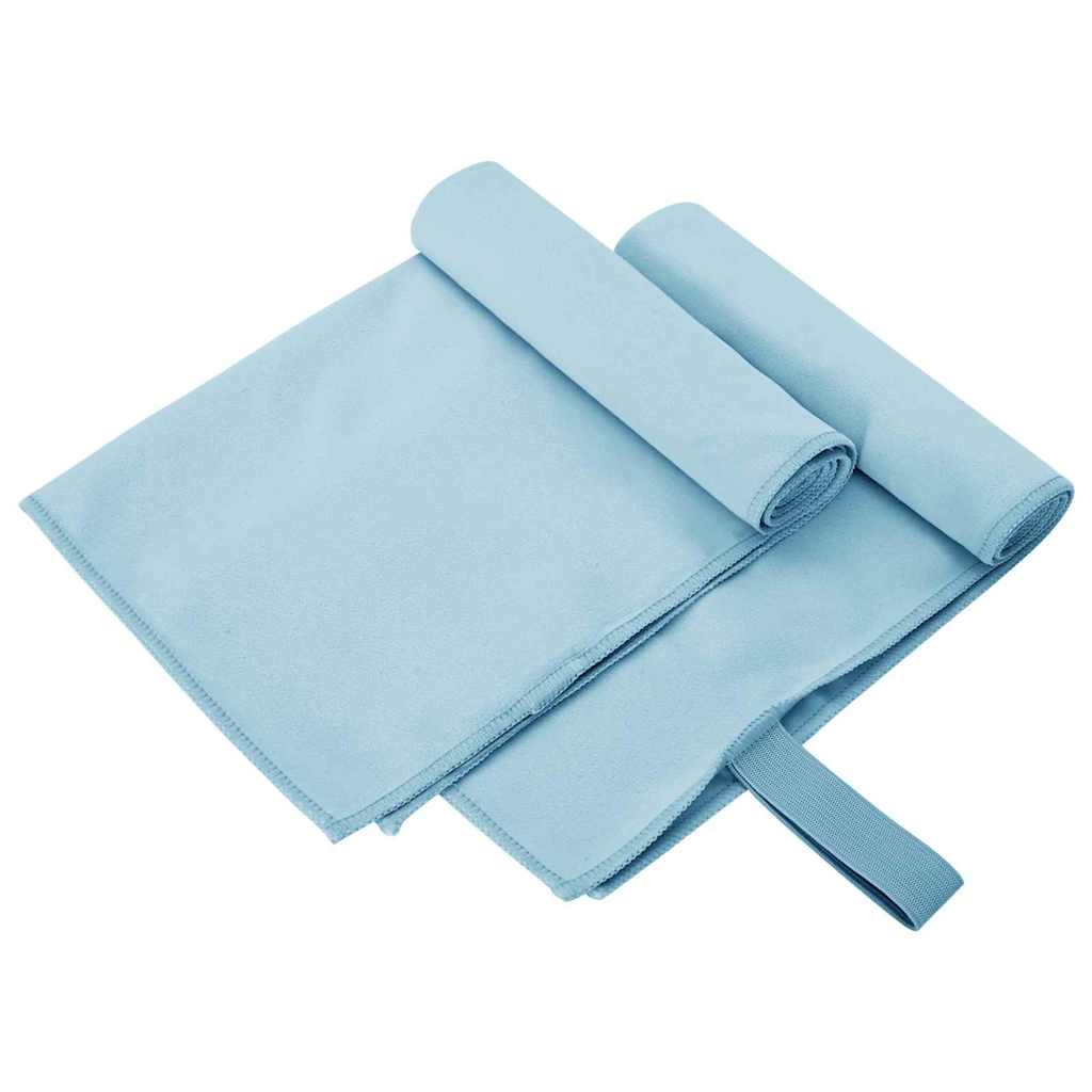 Asciugamani Sportivi 2 pz Blu 50 x 30 cm