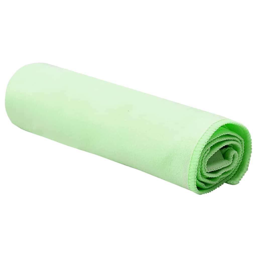 Asciugamani Sportivi 2 pz Verde 50 x 30 cm